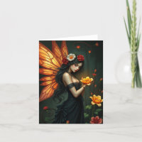 Belle carte Portrait Fairy