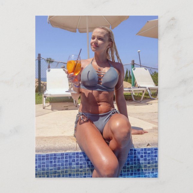 Belle carte postale Bikini Model Photo (Devant)