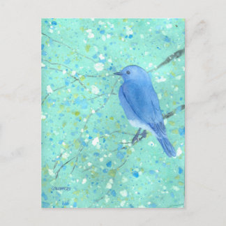 Belle carte postale Bleue