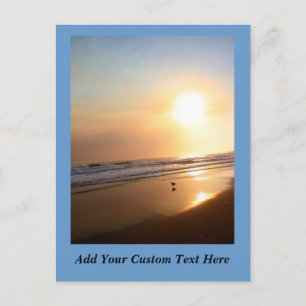 Belle carte postale California Ocean Sunset
