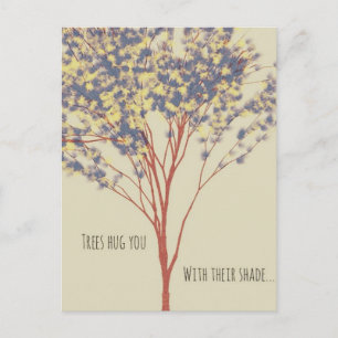 Belle carte postale Citation Arbre Art