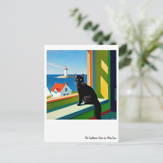 Belle carte postale de chat (Debout devant)