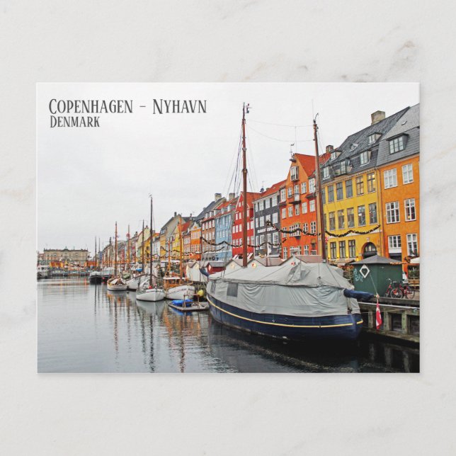 Belle carte postale de Copenhague/Nyhavn/Danemark  (Devant)