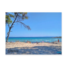 Belle carte postale de mer Grèce