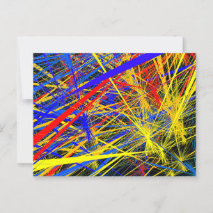 Belle carte postale de Motif géométrique Abstraite