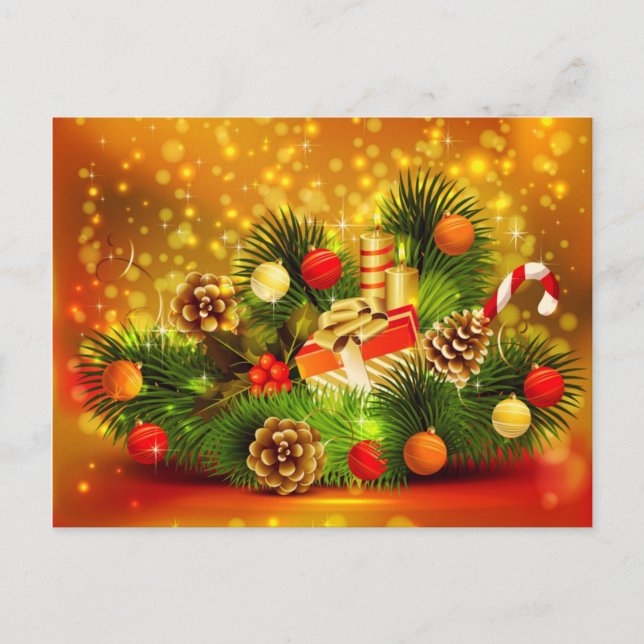 Belle carte postale de Noël (Devant)