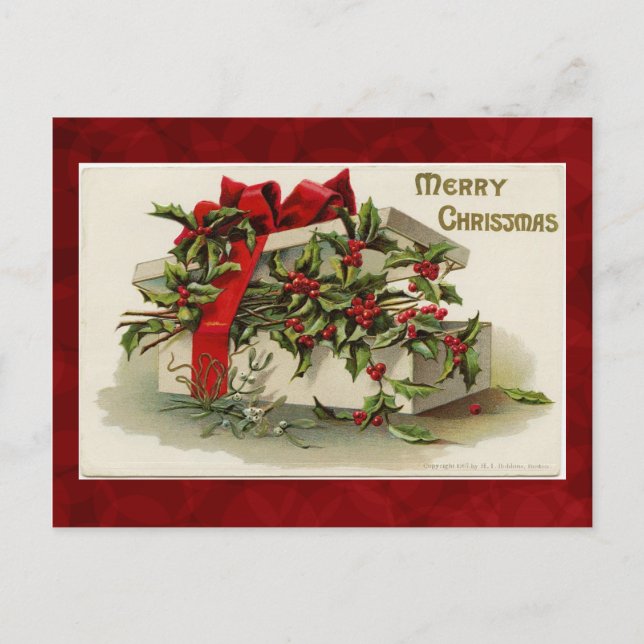 Belle carte postale de Noël Vintage (Devant)