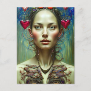 Belle carte postale Goddess Valentine