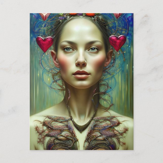 Belle carte postale Goddess Valentine (Devant)