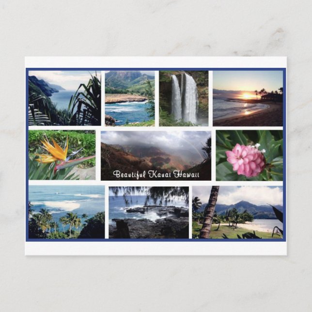 Belle carte postale Kauai Photos (Devant)