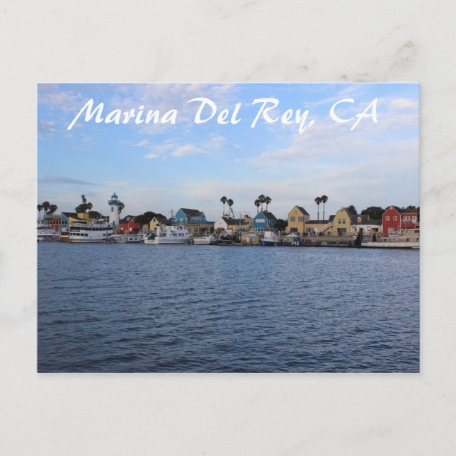 Belle carte postale Marina Del Rey ! (Devant)