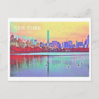 Belle carte postale New York Central Park