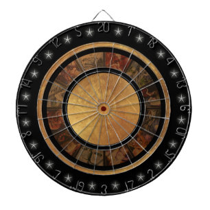 Belle Cible de flechettes chinoise Zodiac Wheel pe