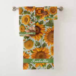 Belle collection moderne de tournesols