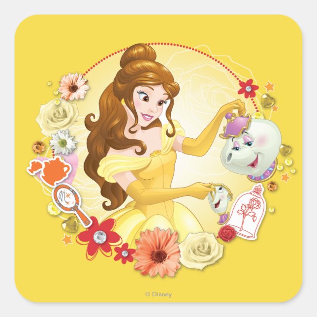 Belle - Compassionate Square Sticker (Front)