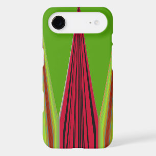 Belle conception d'art fractal jaune rouge