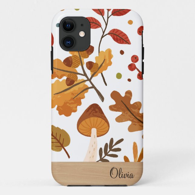 belle coque iphone à thème automne (Dos)