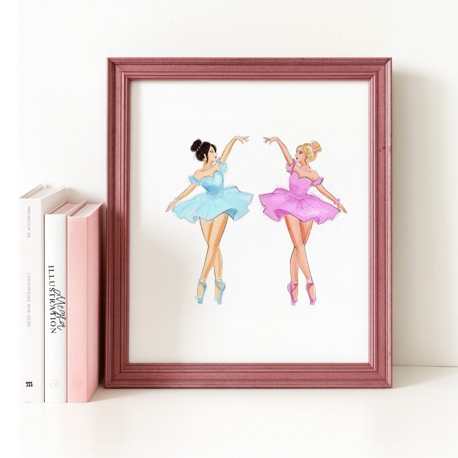 Belle dancing illustration  poster (Creator Uploaded)