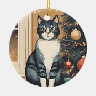 Belle décoration de chats de Noël