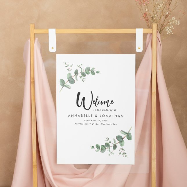 Belle décoration élégante d'eucalyptus mariage (Créateur téléchargé)