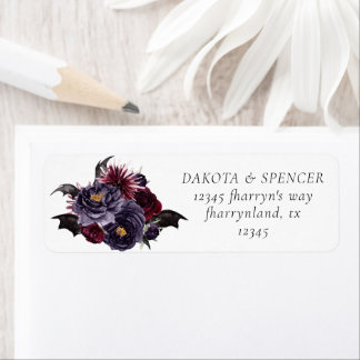 Belle déplaisante | Dark Floral and Bats Address