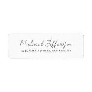 Belle écriture manuscrite Créative tendance Blanc