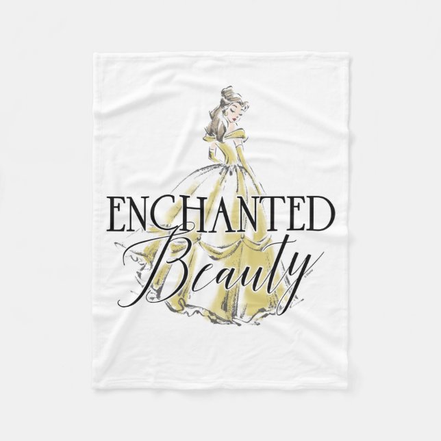 Belle | Enchanted Beauty Fleece Blanket (Front)
