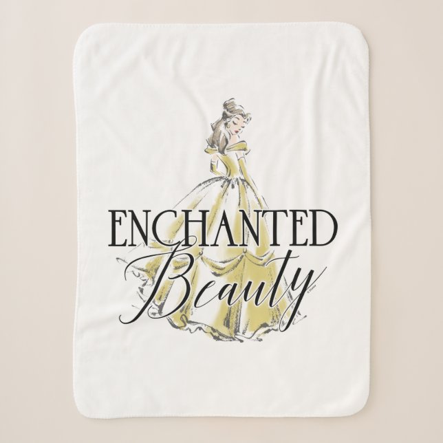 Belle | Enchanted Beauty Sherpa Blanket (Front)