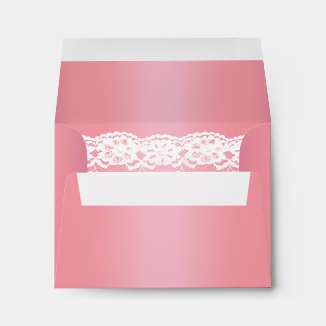 Belle enveloppe Rose Gold RSVP (Dos (Bas))