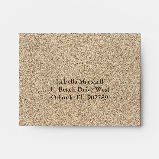 Belle Enveloppe RSVP Plage (Devant)