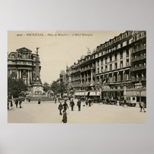 Belle Epoque Brussels Place De Brouckere Poster