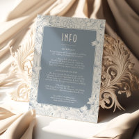 Belle Époque Elegance: Dusty Blue Wedding Details