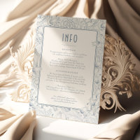 Belle Époque Elegance: Dusty Blue Wedding Details