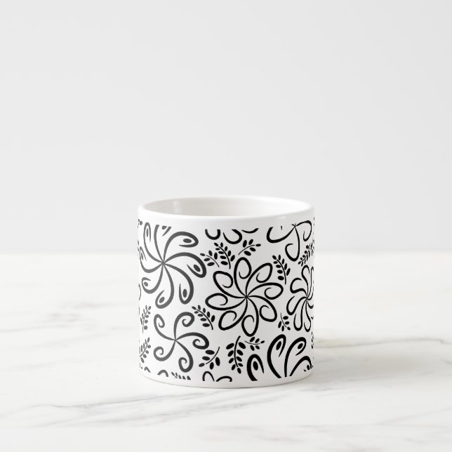 Belle Espresso Mug noir et blanc (Devant)