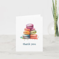 Belle et amusante carte de remerciements de gâteau