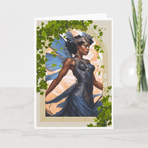 Belle et audacieuse AI Blue Fairy Note Card