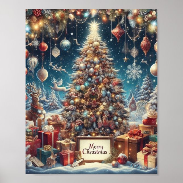 Belle et belle affiche de Noël : (Devant)