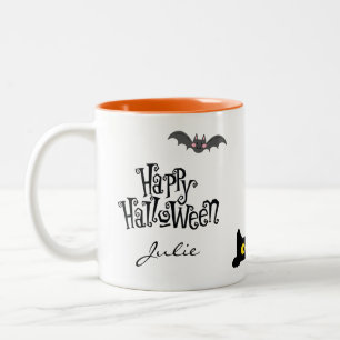 Belle et Éffrayante Halloween Mug à café à deux to