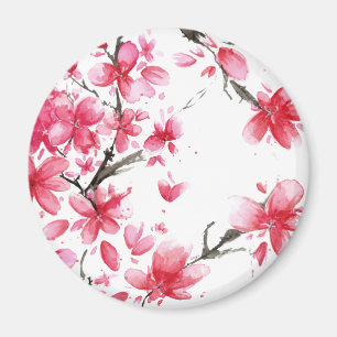 Belle et élégante fleur de cerisier Magnet