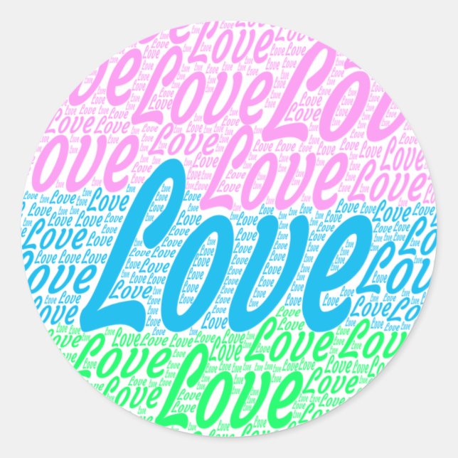 Belle étiquette ronde (Devant)