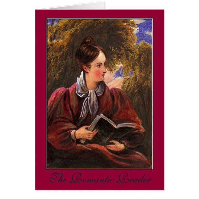 Belle femme de lecteur romantique avec le livre (Devant)
