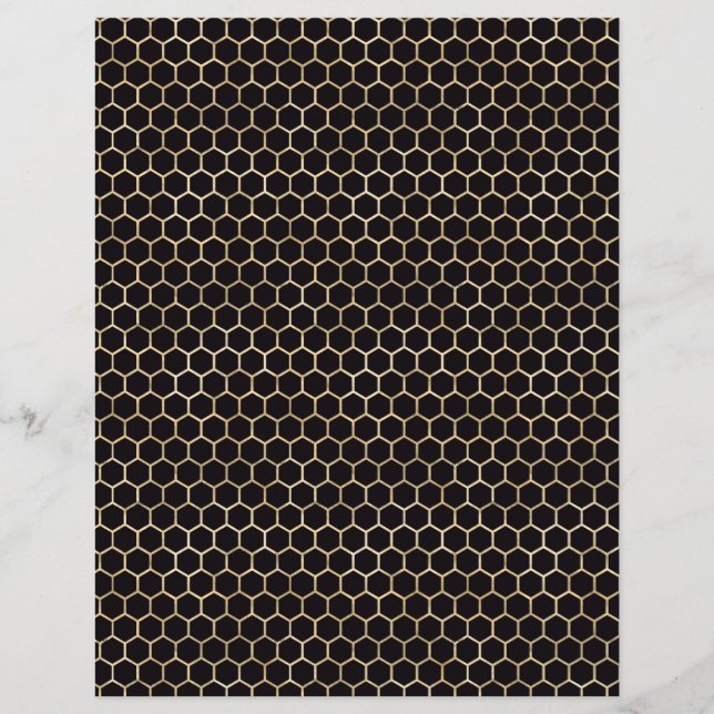 Belle feuille papier peignée de peigne d'abeille e (Devant)