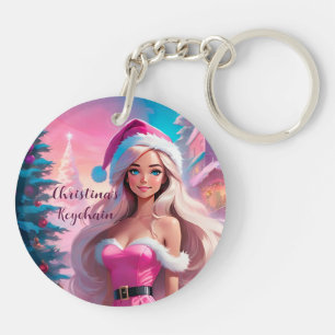 Belle fille de Noël rose 01