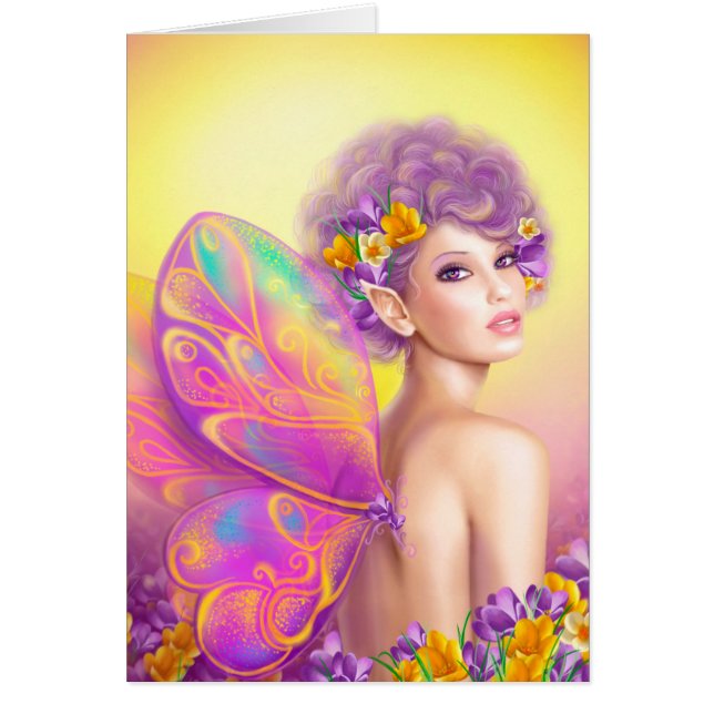 Belle fille papillon fée (Devant)