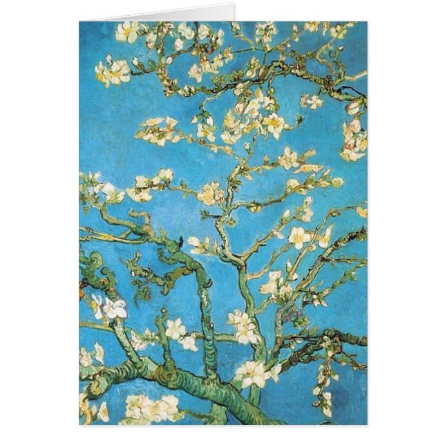 Belle fleur d'amande peinture antique (Devant)