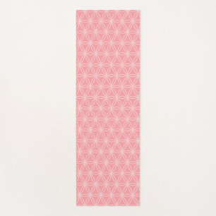 Belle Fleur de Vie sur Tapis de Yoga Rose Corail