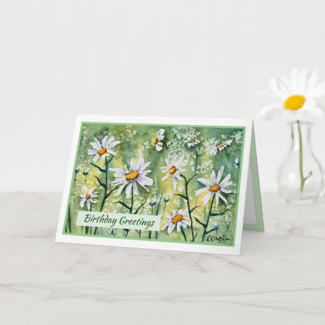 Belle Fleurs Bonne Carte d'Anniversaire (Petite plante)