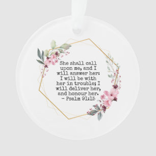Belle Fleurs Psaume 91 Ornement