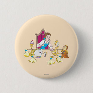 Belle & Friends 2 Inch Round Button