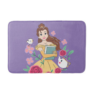 Belle & Friends Bookish Blooms Bath Mat